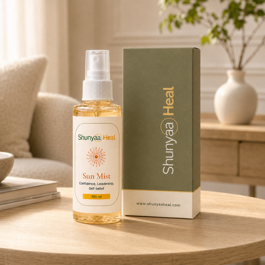 Shunyaa Heal™ Sun Mist – Confidence, Leadership & Self-Belief Wellness Mist | 100ml